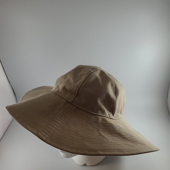 The Gap Boho Hippie Style Floppy Sun Hat Beige Wide Brimmed 100% Cotton Size S/M - Picture 2 of 12